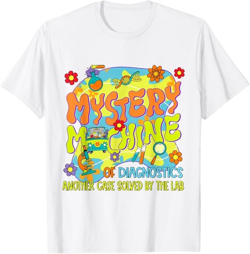 Med Lab Tech Lab Week 2025 Mystery Machine of Diagnostics T-Shirt