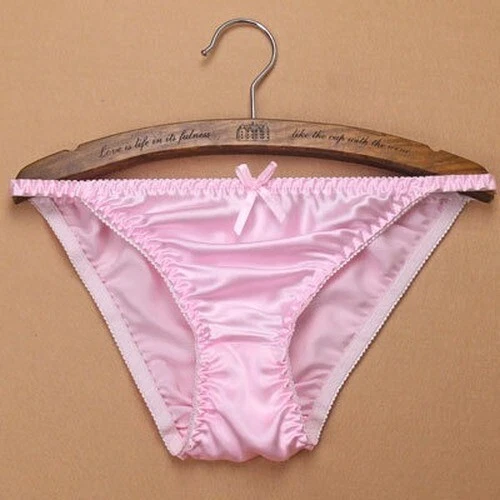 2 Pares Mujeres 100 Bragas de Seda Cuerda Bikinis Lazo Linda Ropa Interior Bragas Parte Inferior - Imagen 11 de 34