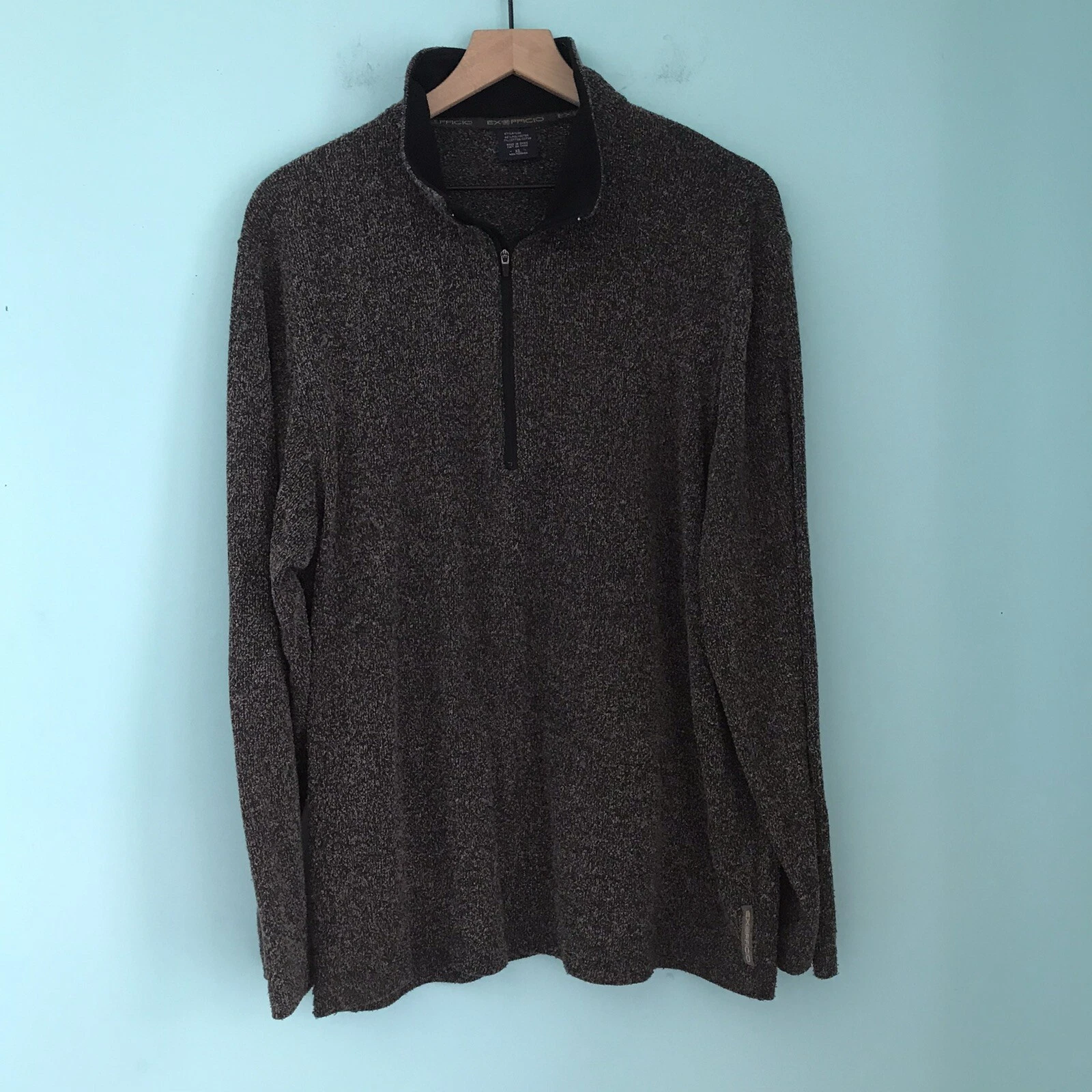 ExOfficio Mens 1/4 Zip Pullover Long Sleeve Hiking Trail Backpacking Shirt XL