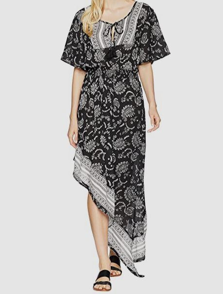 dark blue maxi dress with sleeves Long Sleeve Ruched A-Line Maxi Dress with Square Neck