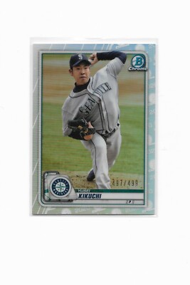 2020 Bowman Chrome REFRACTORS 497/499 Yusei Kikuchi #39 Seattle