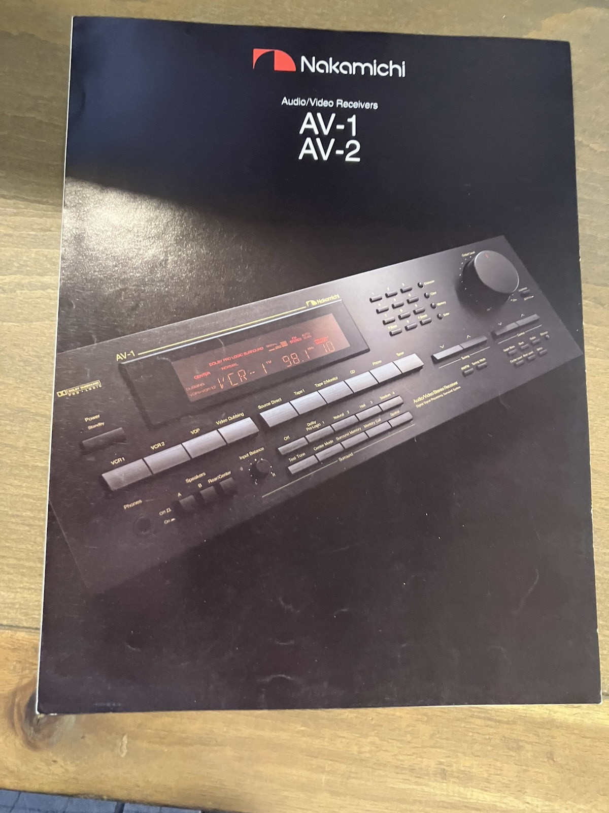 NAKAMICHI / BROCHURE /  AV-1 / AV-2/   GOOD CONDITION/