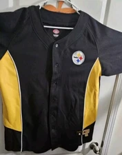 NFL Football Pittsburgh Steelers Stitched Jersey Large VF Imagewear + Free Shirt