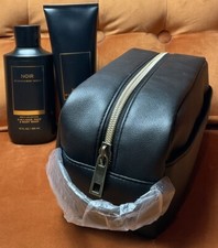 New w/Tags Bath  Body Works NOIR Men's 3-in-1 Body Wash, Cream, and Bag Set
