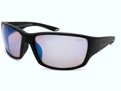 Bolle Kayman polarisierte photochrome Sonnenbrille schwarz/phantom + blau verspiegelt 12649