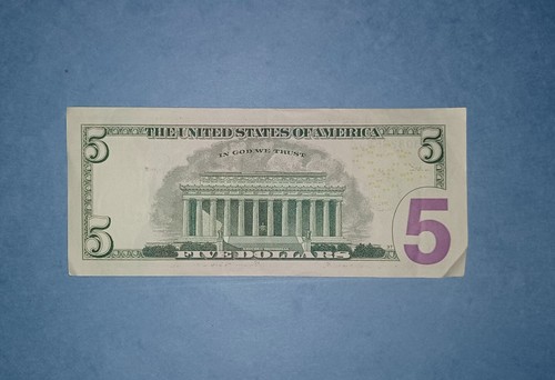 JULY 15th 1945 Birthday Or Anniversary Date Note Series 2013 Five Dollar Bill 💥 - Picture 2 of 2