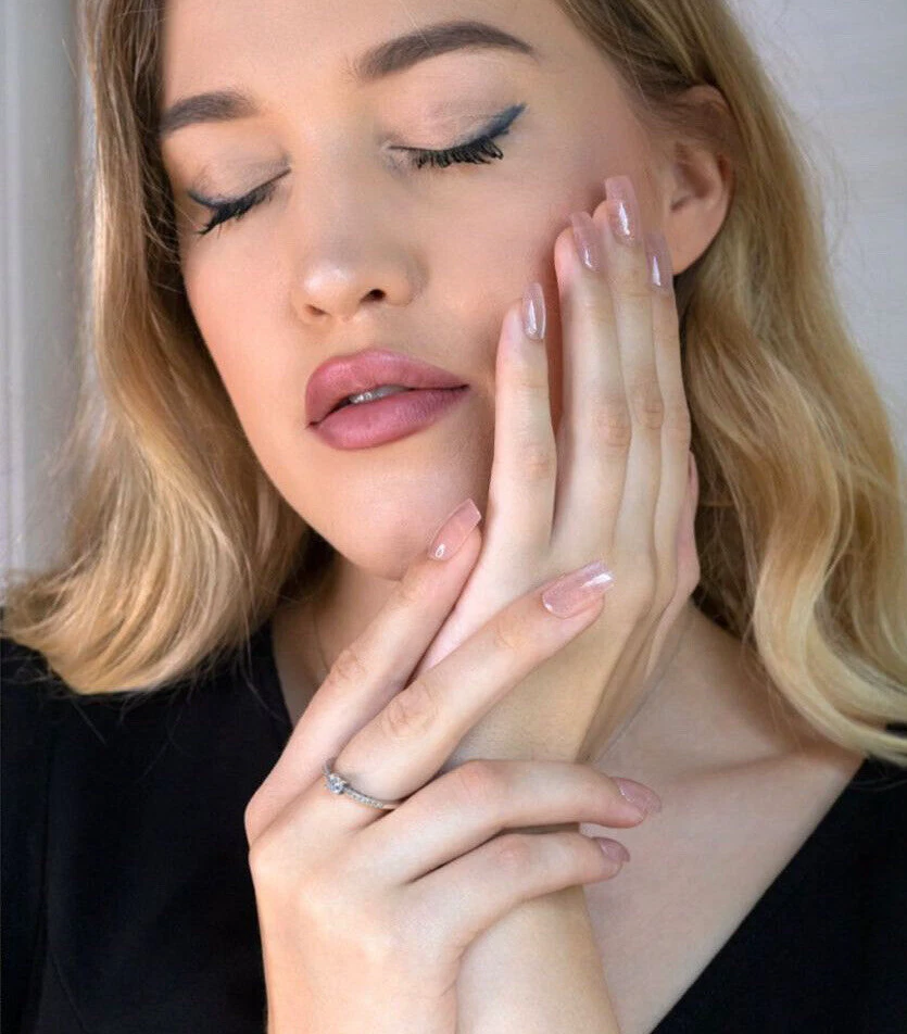 Künstliche Nägel 24p - Satin Rosé - zum aufkleben press on nails klebepads - Bild 2 von 4