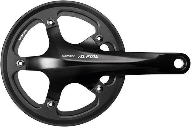 Shimano Alfine FC-S501 Crankset - 170mm, 8/9-Speed, 130BCD, 39t, 24mm Hollow Spi