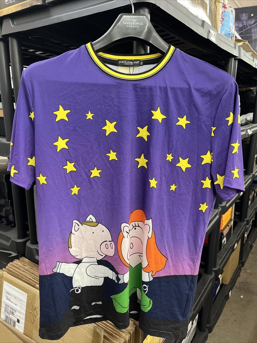 DOLCE & GABBANA T-shirt Purple Cotton Top 2019 Year of the DOLCE & GABBANA T-shirt Purple Cotton Top 2019 Year of the