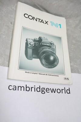 CONTAX N1 CAMERA NEW INSTRUCTION MANUAL GUIDE BOOK ORIGINAL FRENCH SPANISH