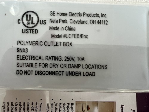 GE PROFILE LINKABLE FLUORESCENT #UCFEB Under Cabinet Fixture Wiring Kit NEW - Picture 6 of 11