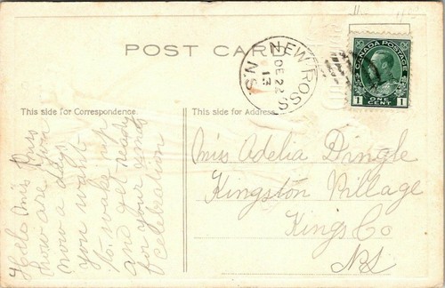 ARTISTA FIRMADO - R. FORD HARPER FELIZ NAVIDAD - MUJER ART NOUVEAU 1913 POSTAL - Imagen 2 de 2