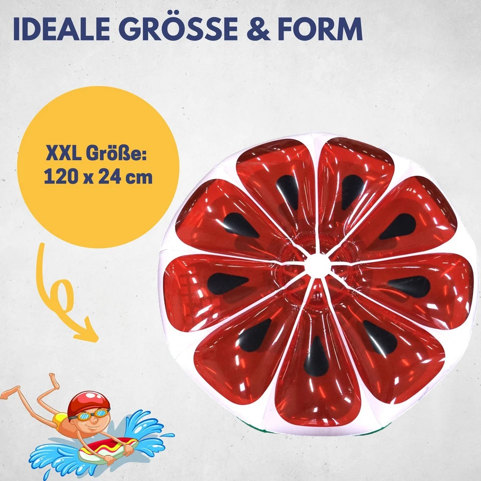 Best Sporting aufblasbare Badeinsel Luftinsel Schwimmhilfe Melone 120cm - Bild 2 von 4