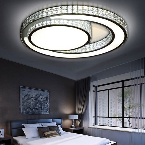 Elegant Crystal Ceiling Fan Light LED Chandelier Pendant Hanging Lamp Fixture - Picture 117 of 130