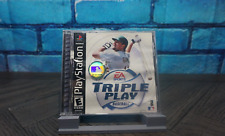 Triple Play Baseball (Sony PlayStation 1 PS1, 2001) Game, Case, and Manual