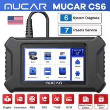 MUCAR CS6 Car OBD2 Scanner ABS SRS E/CM T/CM B/CM System Diagnostic Reset Tool