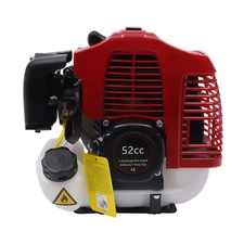 Walk Behind Power Sweeper Broom 52cc W Blower Driveway Turf Grass Snow Clean