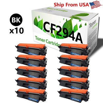 10 Pack Toner Cartridge CF294A 94A Uesd for M148 118dw 148fdw 148dw Printer