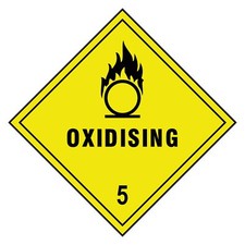 Oxidising 5 Sign or Sticker | DANG0016