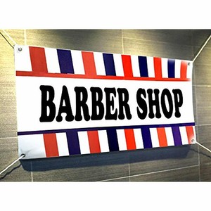 Barber Shop Banner Sign Store Signs Flag 18 X 48 Office
