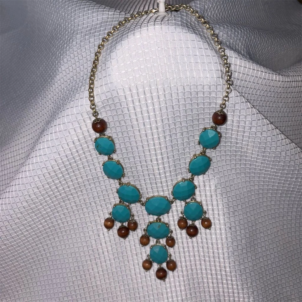 Collar Avon Vintage Multicolor Babero Distintivo Retro Estilo Audaz Usado en Excelente Condición Foto 3 de 4