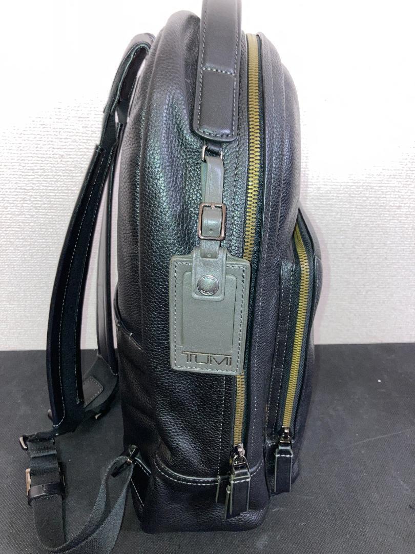 Used Tumi Harrison All Leather Rucksack COOPER Backpack H 40 Used Tumi Harrison All Leather Rucksack COOPER Backpack H 40