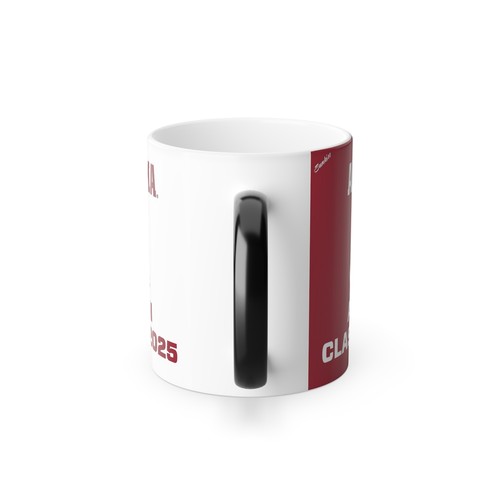 ¡Cambio de color! Taza de café morfina Alabama Crimson Tide PERSONALIZABLE AÑO GRADUADO - Imagen 4 de 9