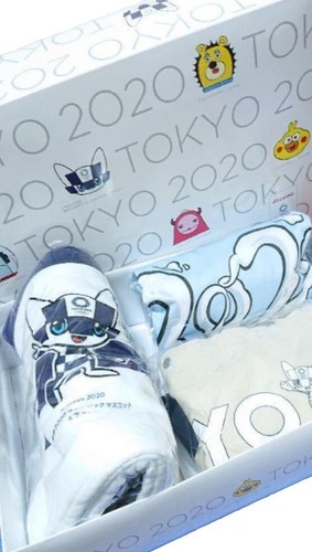 Tokyo 2020 Olympic MIRAITOWA T shirt + Bath Towel + Tote Bag Set of 3 Rare New - Picture 8 of 9