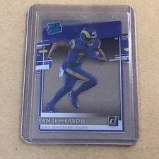 2020 Chronicles Clearly Donruss Rated Rookie #RR-VJ Van Jefferson (RC) A-22