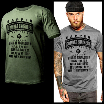 Combat Engineer T-shirt Military Sapper 