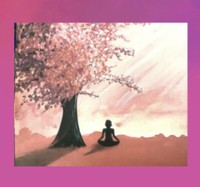 Peaceful yogi acrylic painting April 23