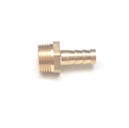 Straight 8MM ID Barb x 3/8 BSPT British Male Fitting Brass Water Oil Gas Air - Picture 4 of 6
