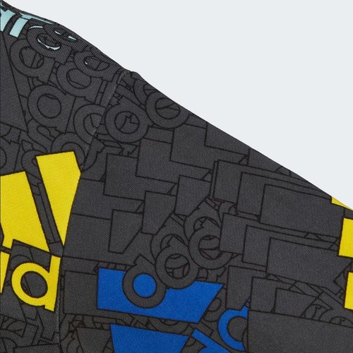Adidas Felpa Corta Donna Essentials Con Logo Multicolore - (Carbon/Multicolor/Wh - Foto 9 di 9