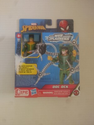 Marvel Spider-Man Aqua Web Splashers DOC OCK 4'' Figure - Blasts Water