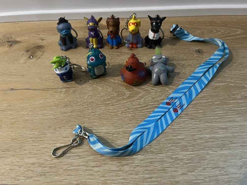 Lot of 10 American Heart Association Character Key chains Key Rings And Lanyard
