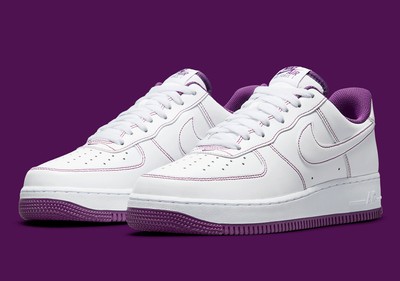 Nike Air Force 1 '07 Shoes White Purple Viotech CV1724-105 Men's Size 10,  11 NEW | eBay