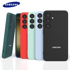 For Samsung Galaxy S25 S24 S23 S22 S21 Ultra Plus Case Silicone Shockproof Cover