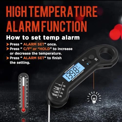 Meat Thermometer Digital, Instant Read Meat ThermometerI for Grill and Gery