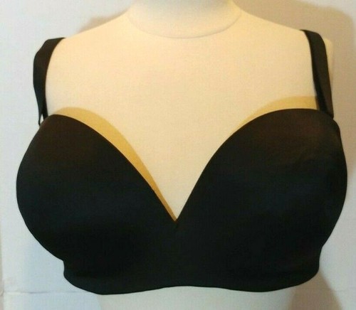Sujetador de cacique convertible negro talla grande para mujer - extensor de espalda ancha - talla 42DD - Imagen 2 de 11