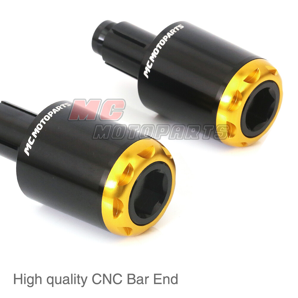 MSHINE Gold CNC Bar Ends Sliders For Kawasaki Z900 2017 2018 2019 2020