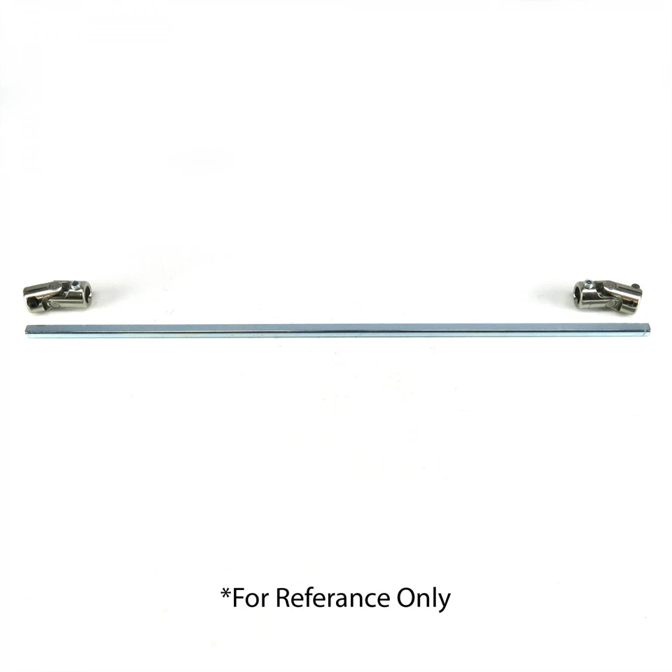 Eixo de direção GM Box 2 cromado junta U 36" 1"DD + 3/4"-30 X 3/4"DD - Imagem 2 de 4