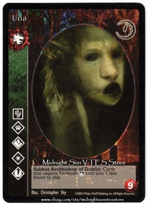 Una Gangrel Antitribu Gehenna V:TES VTES Vampire CCG
