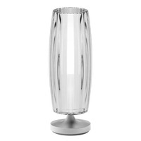 Lampe Stylistic Kunstleder Weiß L Tischlampe Wohnzimmer Deko Modern Design
