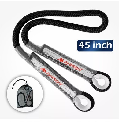 Aluminum Screwgate Locking Carabiner Prusik Cord Loop Rock Climbing Rope Rescue