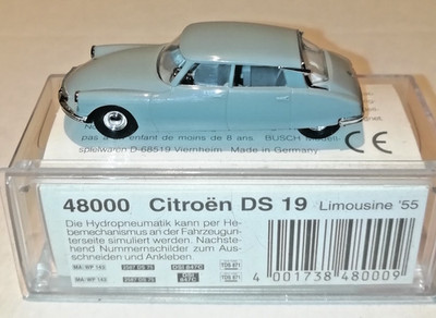 Busch Automodelle 1:87 H0 PKW Citroen DS 19 Limousine 1955 OVP 48000
