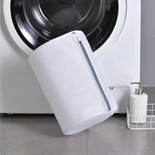 Durable 360° Mesh Shoe Laundry Bag – Reusable Sneaker Washing Bag w/ Zipper