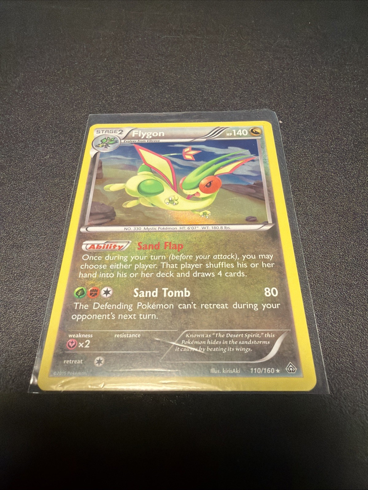 Flygon 110/160 Holo Rare Primal Clash Pokemon Holo Moderately Played