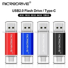 Type C OTG USB Flash Drive 2in1 Micro USB Pen Drive 128GB 64GB 32GB 16GB