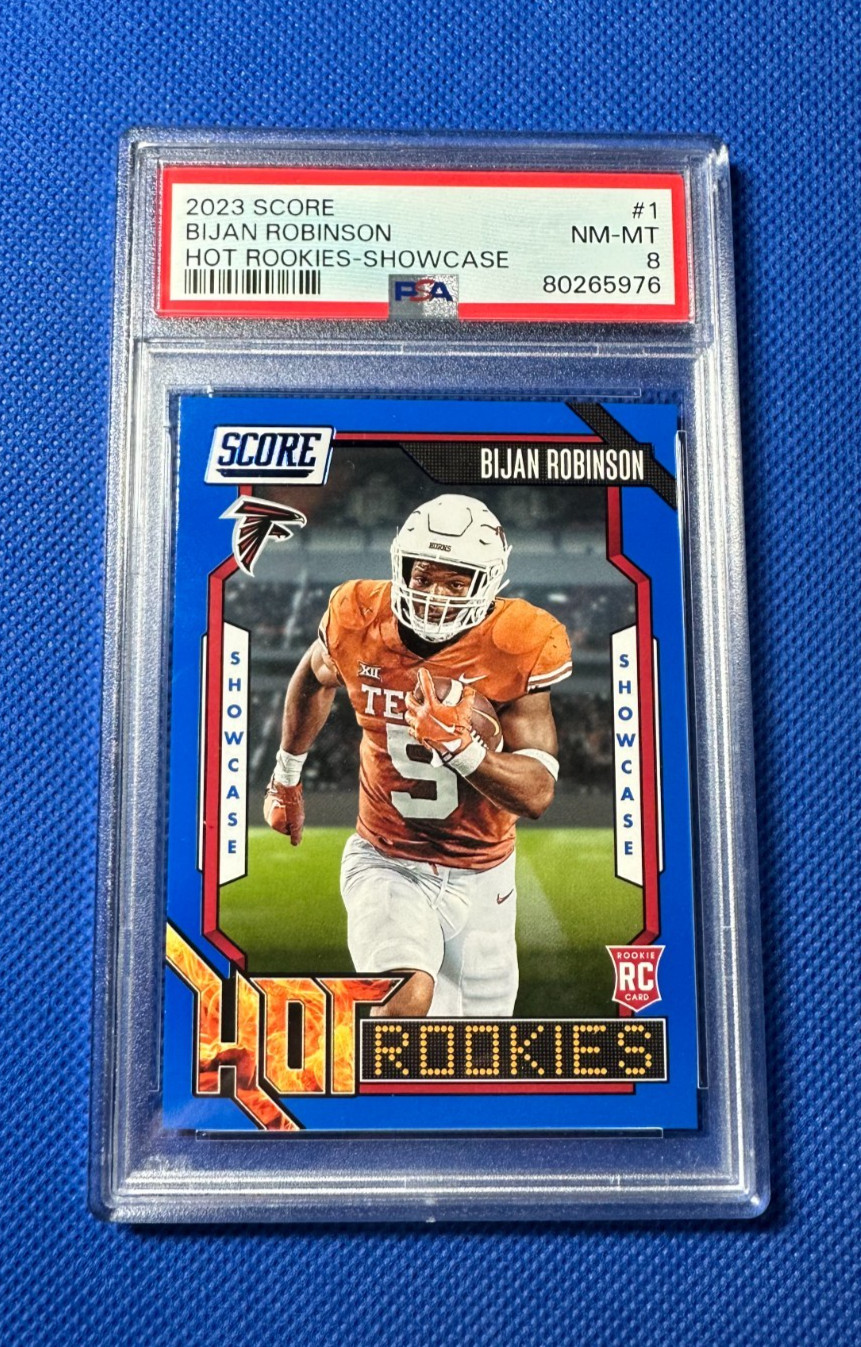 1/1 Bijan Robinson RC Score Showcase Panini 2023 PSA (8) ONLY 1 IN EXISTENCE view 3