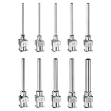 20 aghi in acciaio inox 8-18G, 1" per erogazione colla punta smussata